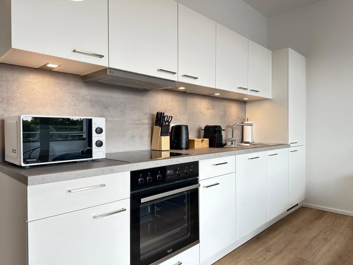 Suite4Me - Balkon I Kueche I Waschmaschine I Mainz-Kostheim Wiesbaden Buitenkant foto